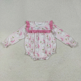 RTS kids matching clothing santa print clothing girl christmas winter clothing-2025.8.2