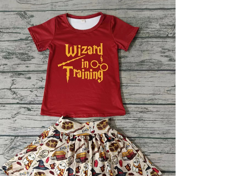 Order Deadline:20th Apr. Split order baby girl clothes magic girl summer shorts set
