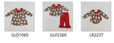RTS kids matching clothing santa print clothing girl christmas winter clothing-2025.6.21
