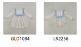 RTS kids matching clothing blue pumpkin  print clothing girl winter clothing-2025.8.2