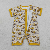 RTS  Matching clothing kids truck print baby boy summer clothing-2026.6.1
