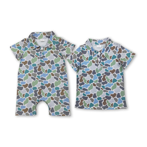 RTS kids matching clothing  camo print clothing summer clothing