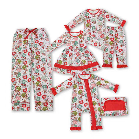 RTS toddler clothes matching coffee print clothing mama kids christmas clothes-2025.11.5