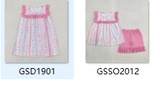 RTS toddler clothes matching clothing floral kids summer clothing