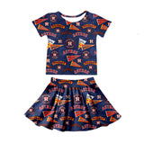 Custom order MOQ 3pcs each design toddler clothes girl state summer set