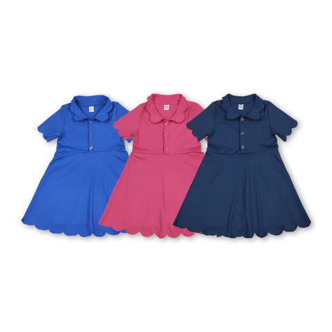 RTS baby clothes baby girl summer solid color print baby summer yoga dress-2025.7.2