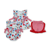 RTS girl summer matching clothes floral girl summer clothes