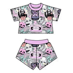 Order Deadline:13th Sept. Split order baby girl clothes cartoon girl Hallowee set