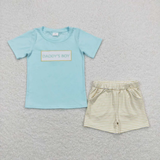 RTS Matching kids clothing embroidery daddy print clothing baby summer clothing-2026.4.20