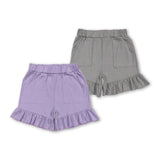 RTS toddler clothes matching clothing solid color shorts baby girl summer clothes-2025.7.2