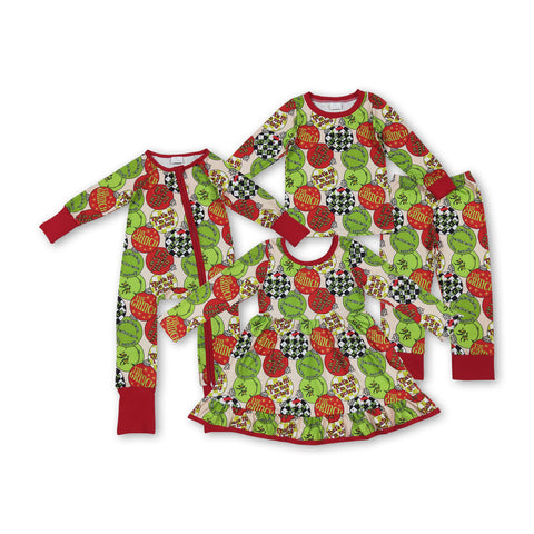 RTS kids matching clothing cartoon print clothing baby christmas winter clothing-2025.10.11
