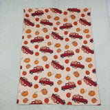 RTS BL0289 baby pumpkin tractor orange blanket
