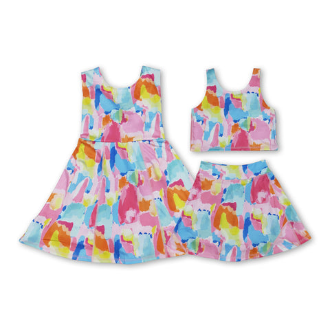 RTS baby clothes baby girl summer set colorful baby summer yoga set-2025.7.2