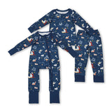 RTS kids matching clothing cartoon print clothing boy christmas winter clothing-2025.9.8