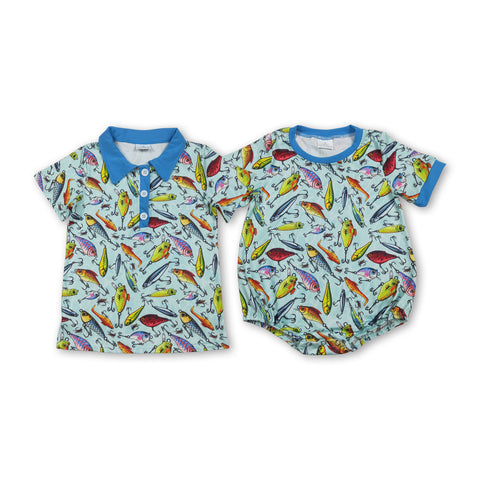 RTS Matching kids clothing fishing print clothing boy summer clothing-2026.3.6