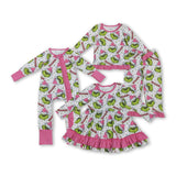 RTS kids matching clothing cartoon print clothing girl christmas winter clothing-2025.9.8