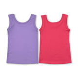 RTS girl clothes red yoga clothes colorful girl summer top tshirt