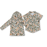 RTS toddler clothes matching clothing camo top kids summer clothing-2025.9.5