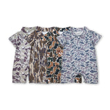 RTS baby boy clothes camo hunting clothes matching boy summer romper