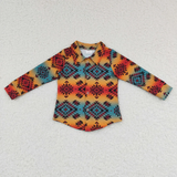 RTS toddler clothes matching clothing baby aztec print top boy t-shirt-2025.10.9
