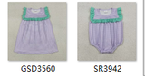 RTS Matching kids clothing purple print clothing girl summer clothing-2026.4.14