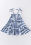 Order Deadline:2nd Mar. Split order baby girl clothes blue girl summer dress