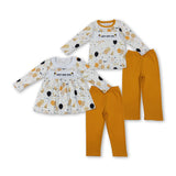 RTS kids matching clothing embroidery happy New Year print clothing baby winter clothing-2025.11.3
