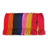 RTS toddler clothes matching clothing solid color print girls kids winter pant-2025.9.8