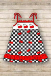 Order Deadline:9th Mar. Split order baby girl clothes cherry girl summer dress
