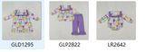 RTS kids matching clothing bows print clothing girl mardi gras winter clothing-2025.10.11