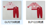 RTS kids matching clothing embroidered santa print clothing baby christmas winter clothing-2025.11.1