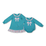 RTS kids matching clothing embroidered bow clothing  girl winter clothing-2025.11.3