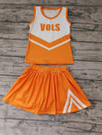 Custom order MOQ:3pcs each design state cheerleading uniforms girl summer skirt set 18