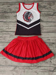 Custom order MOQ:3pcs each design state cheerleading uniforms girl summer skirt set 20