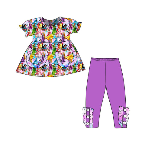 Order Deadline:15th Oct. Split order baby girl clothes princess girl fall spring set