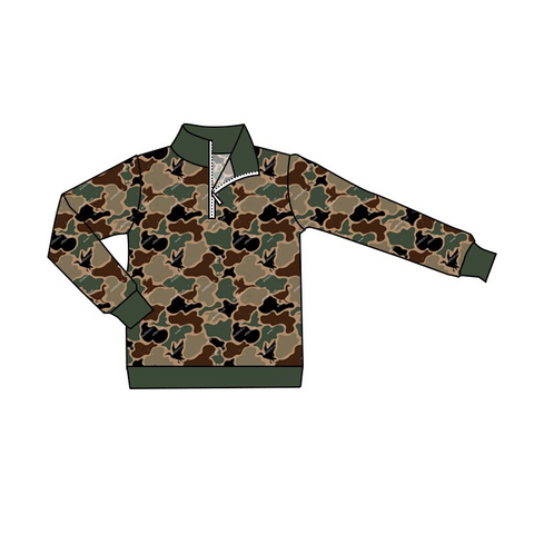 Order Deadline:15th Oct. Split order baby boy clothes camo boy winter top shirt