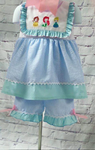 Order Deadline:15th Oct. Split order baby girl clothes mermaid girl summer outfit