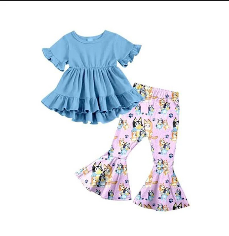 Order Deadline:15th Oct. Split order baby girl clothes cartoon girl fall spring set