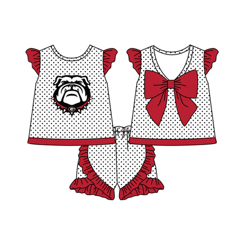 Order Deadline:28th Apr. Split order baby girl clothes state girl summer shorts set 11