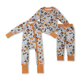 RTS kids matching clothing animal bat print clothing boy halloween winter clothing-2025.9.4