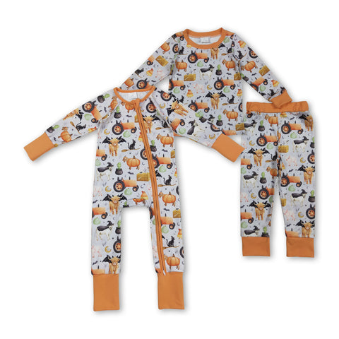 RTS kids matching clothing animal bat print clothing boy halloween winter clothing-2025.9.4