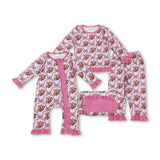 RTS kids matching clothing football print clothing girl winter clothing-2025.9.5