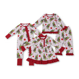 RTS kids matching clothing cartoon print clothing girl christmas winter clothing-2025.9.5