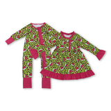 RTS kids matching clothing cartoon print clothing girl christmas winter clothing-2025.11.3