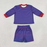 GLS0157 toddler girl clothes stripes print girl summer set yoga