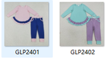RTS kids matching clothing  solid color print clothing girl fall winter clothing-2025.9.17