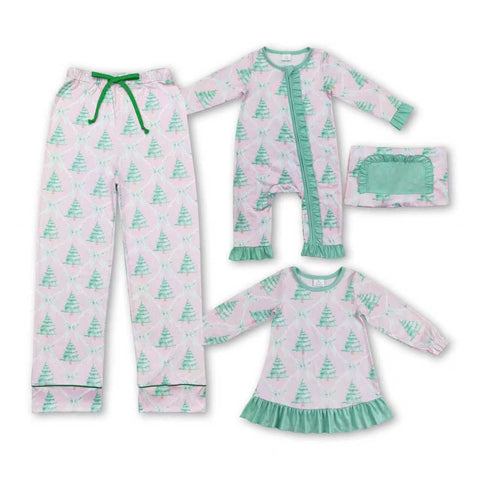 RTS toddler clothes matching tree print clothing mama kids christmas clothes-2025.11.4