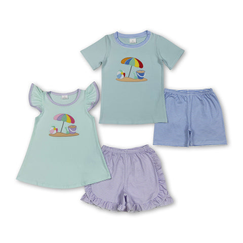 RTS baby clothes boy summer set  beach baby summer shorts set-2025.6.21