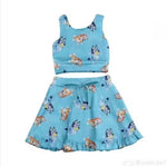 Order Deadline:25th June Split order baby girl clothes cartoon dog girl summer swimsuit