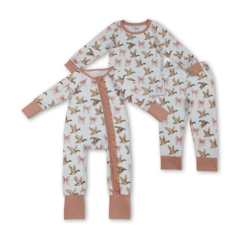 RTS kids matching clothing mallard print clothing girl winter clothing-2025.10.11